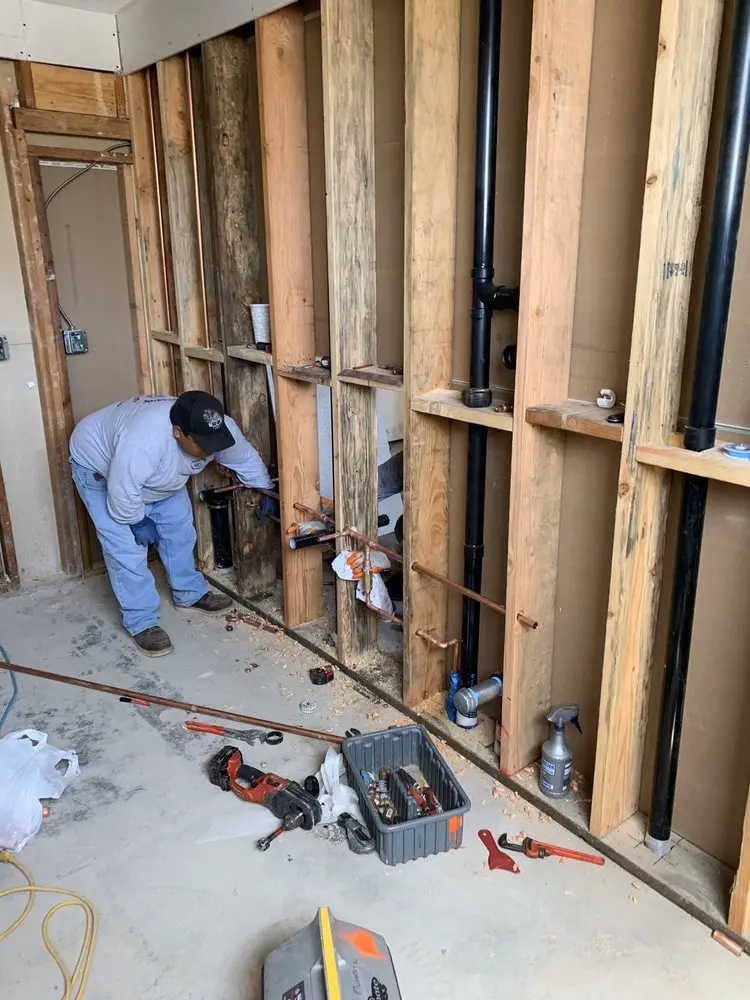 Commercial rough-in plumbing for Gas Line Repair in New Tacoma